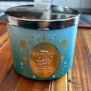 Bath & Body Works Disney Princess Ariel 3 Wick Candle NWT